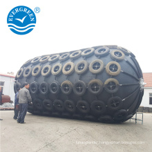 2.0*3.5 m marine pneumatic rubber fender with aircraft tyre